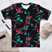 Neon Shatter CAMO Mens T-Shirt - XS
