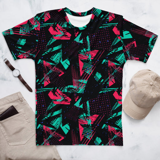 Neon Shatter CAMO Mens T-Shirt - XS