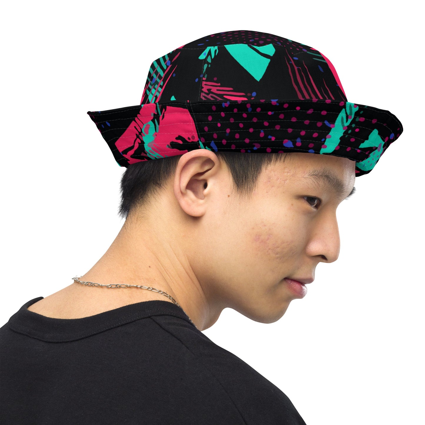 Neon Shatter CAMO Reversible Bucket Hat