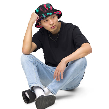 Neon Shatter CAMO Reversible Bucket Hat