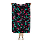 Neon Shatter CAMO Sherpa Blanket - 37″×57″