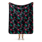 Neon Shatter CAMO Sherpa Blanket - 50″×60″