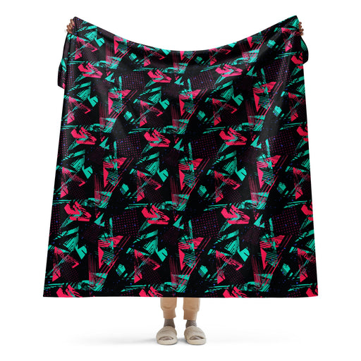 Neon Shatter CAMO Sherpa Blanket - 60″×80″