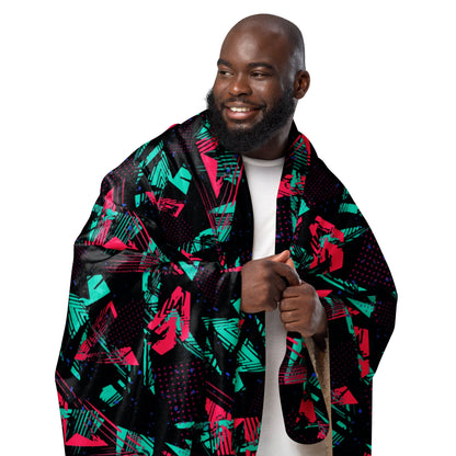 Neon Shatter CAMO Sherpa Blanket