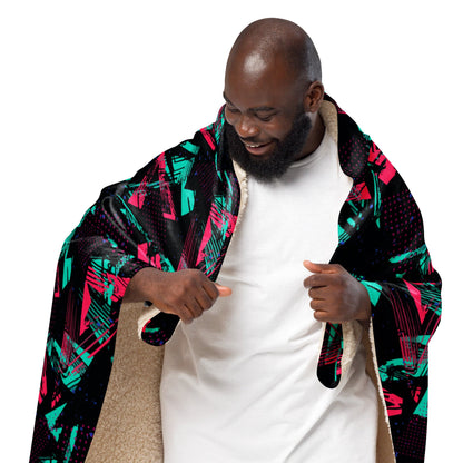 Neon Shatter CAMO Sherpa Blanket