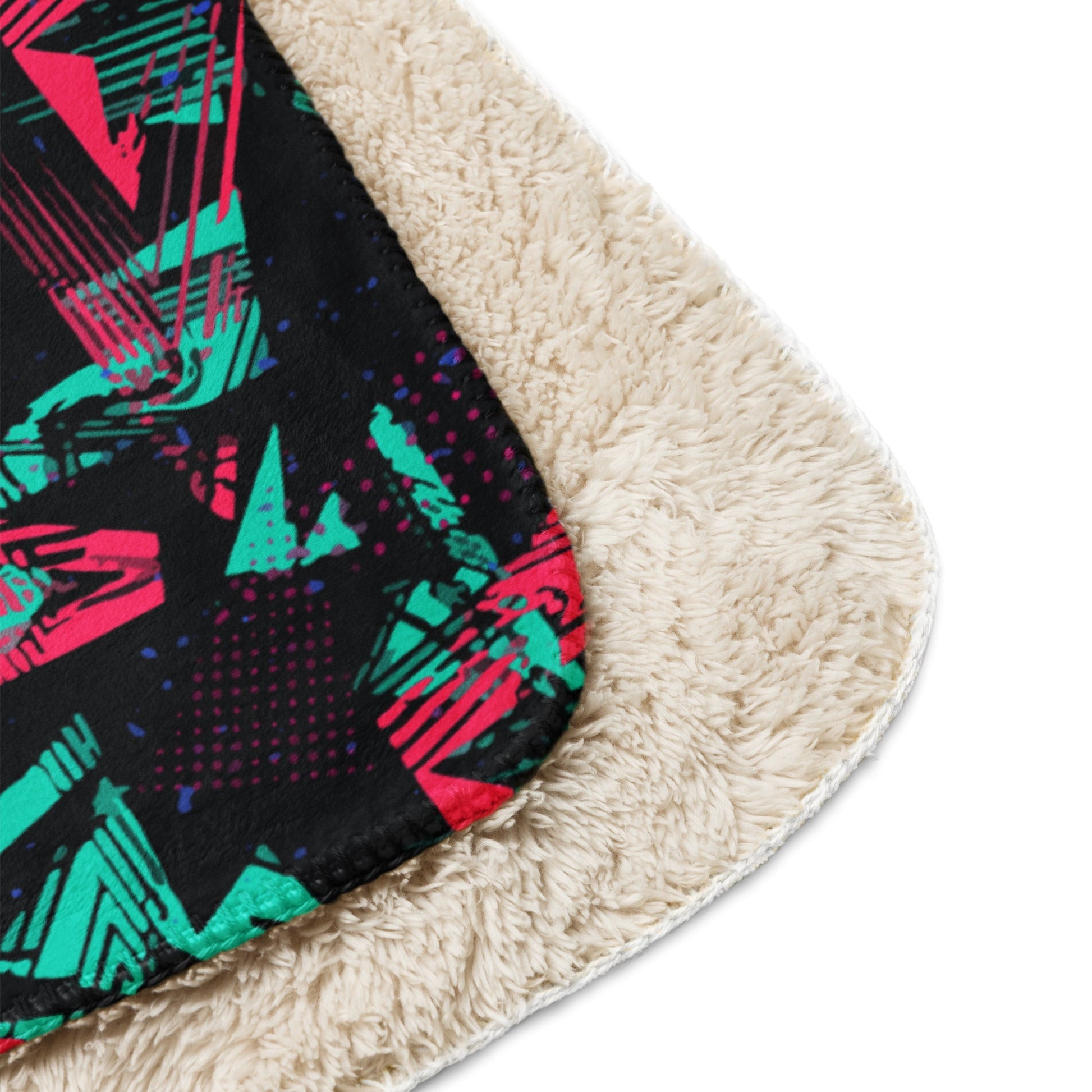 Neon Shatter CAMO Sherpa Blanket