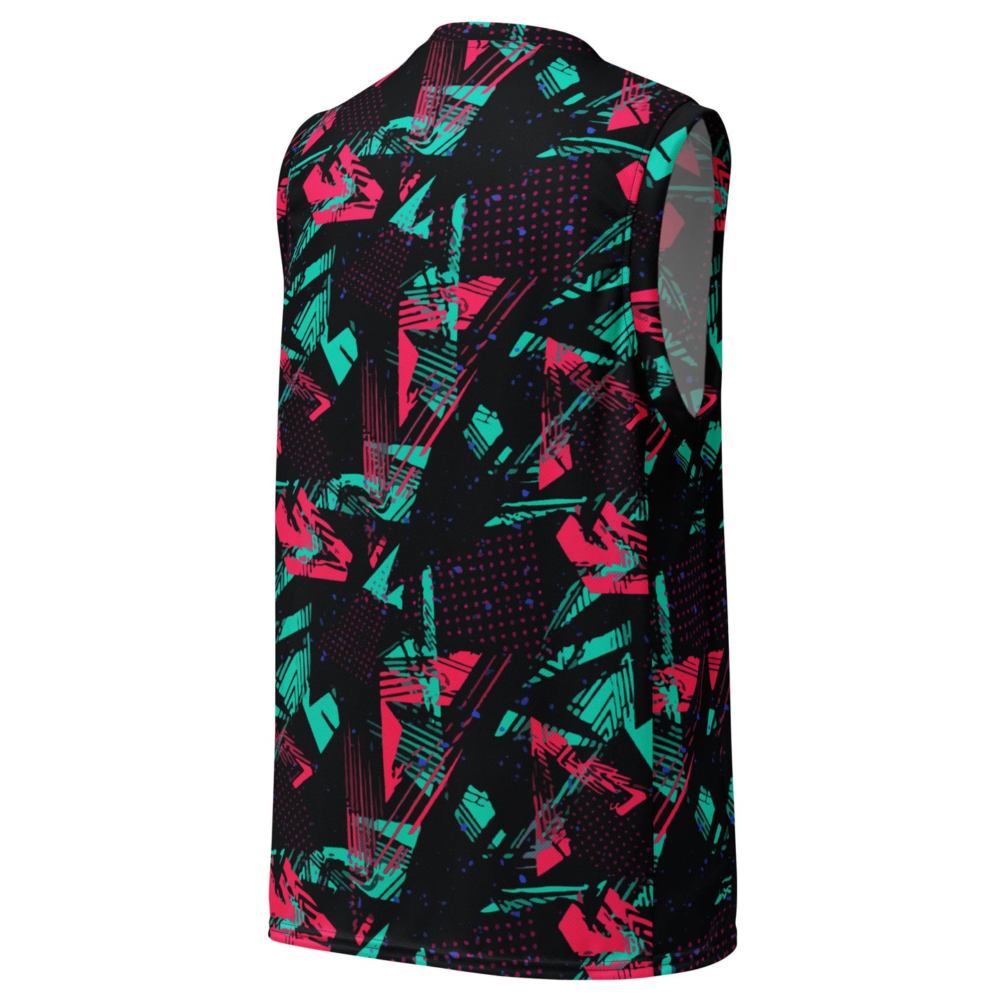Neon Shatter CAMO Unisex Basketball Jersey