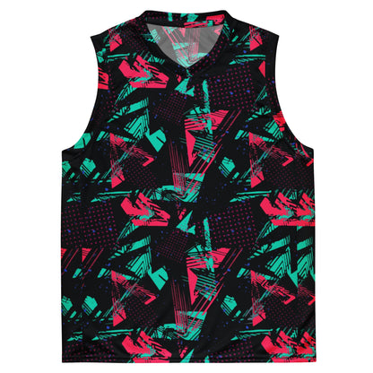 Neon Shatter CAMO Unisex Basketball Jersey