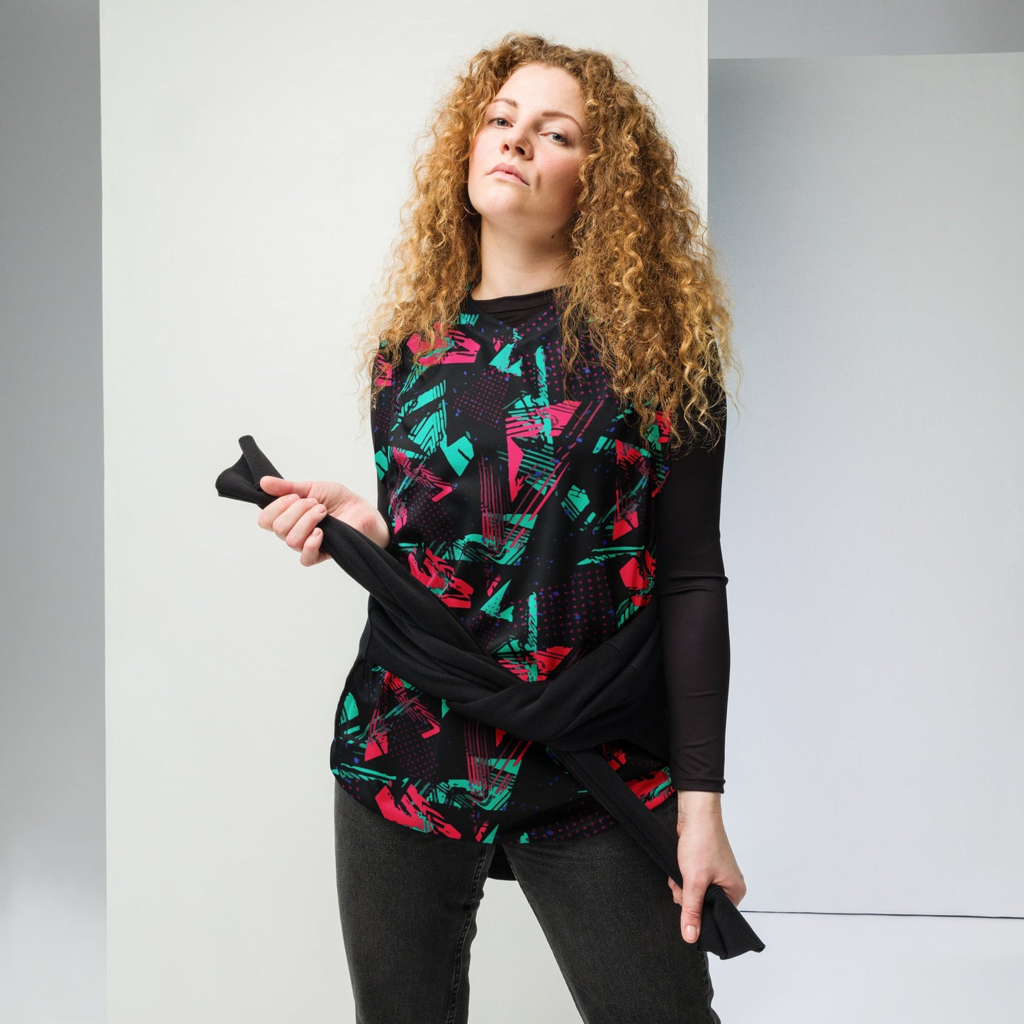 Neon Shatter CAMO Unisex Basketball Jersey