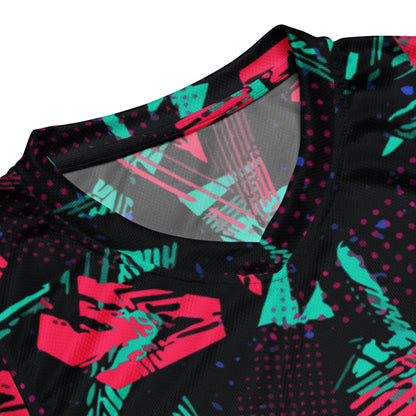 Neon Shatter CAMO Unisex Basketball Jersey