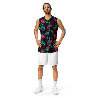 Neon Shatter CAMO Unisex Basketball Jersey
