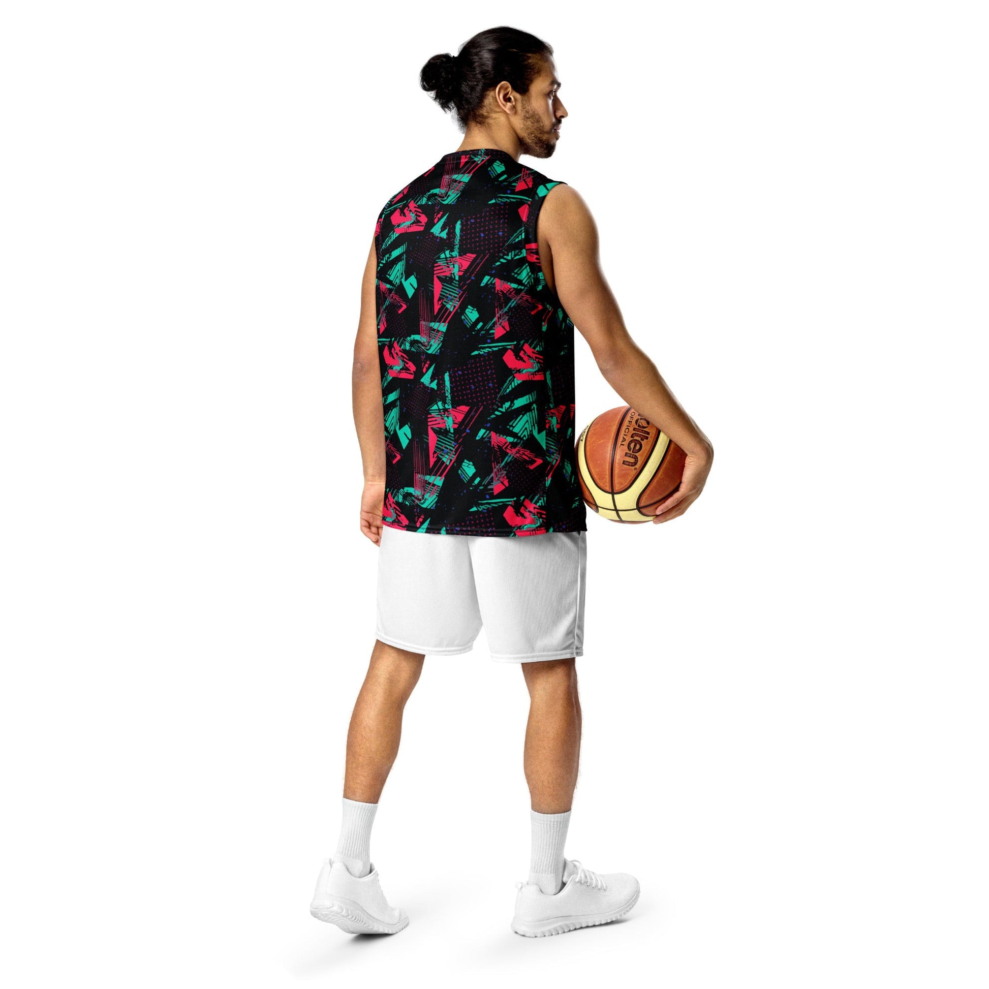 Neon Shatter CAMO Unisex Basketball Jersey