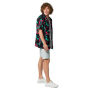 Neon Shatter CAMO Unisex Short-Sleeve Button Shirt - Button-Up