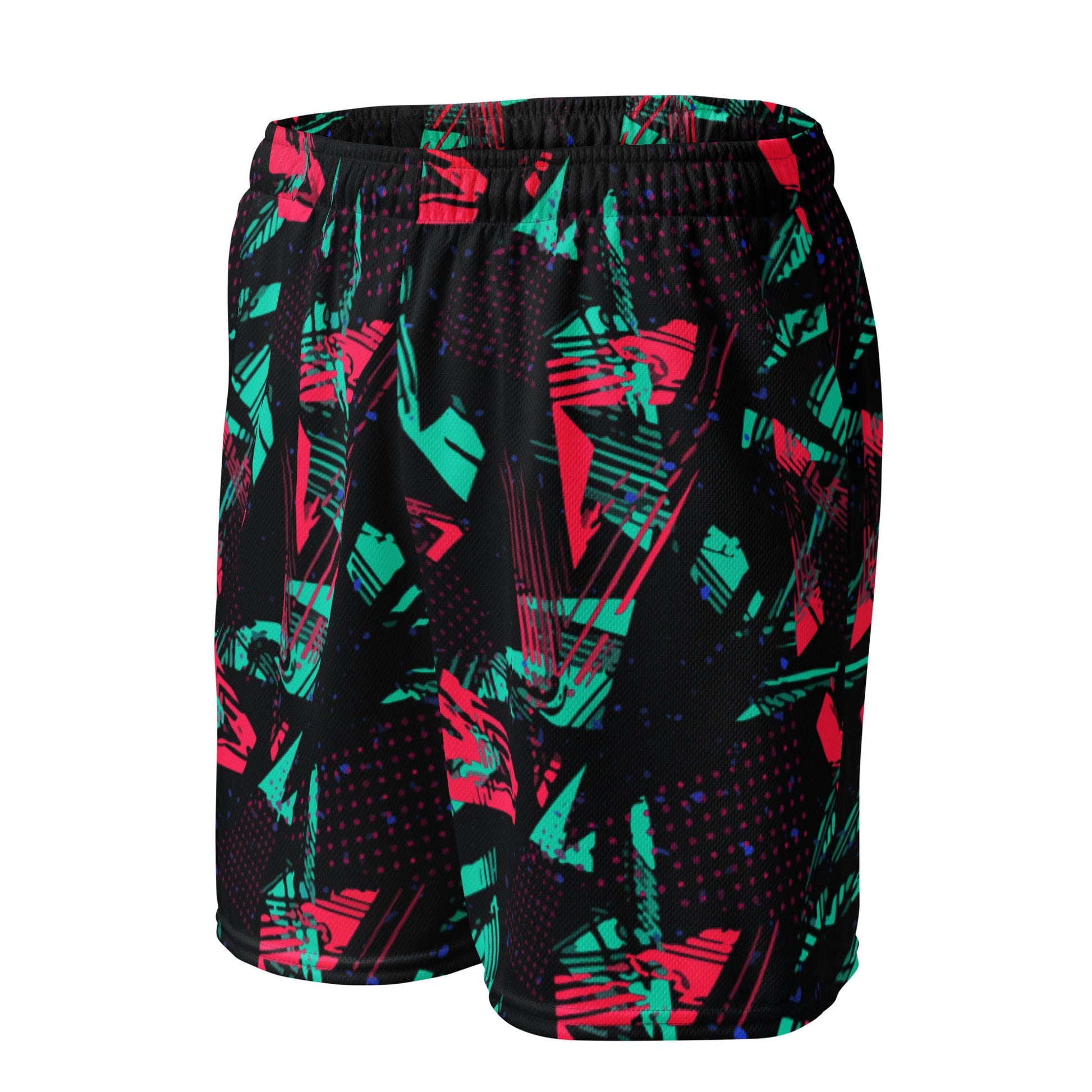 Neon Shatter CAMO Unisex Mesh Shorts