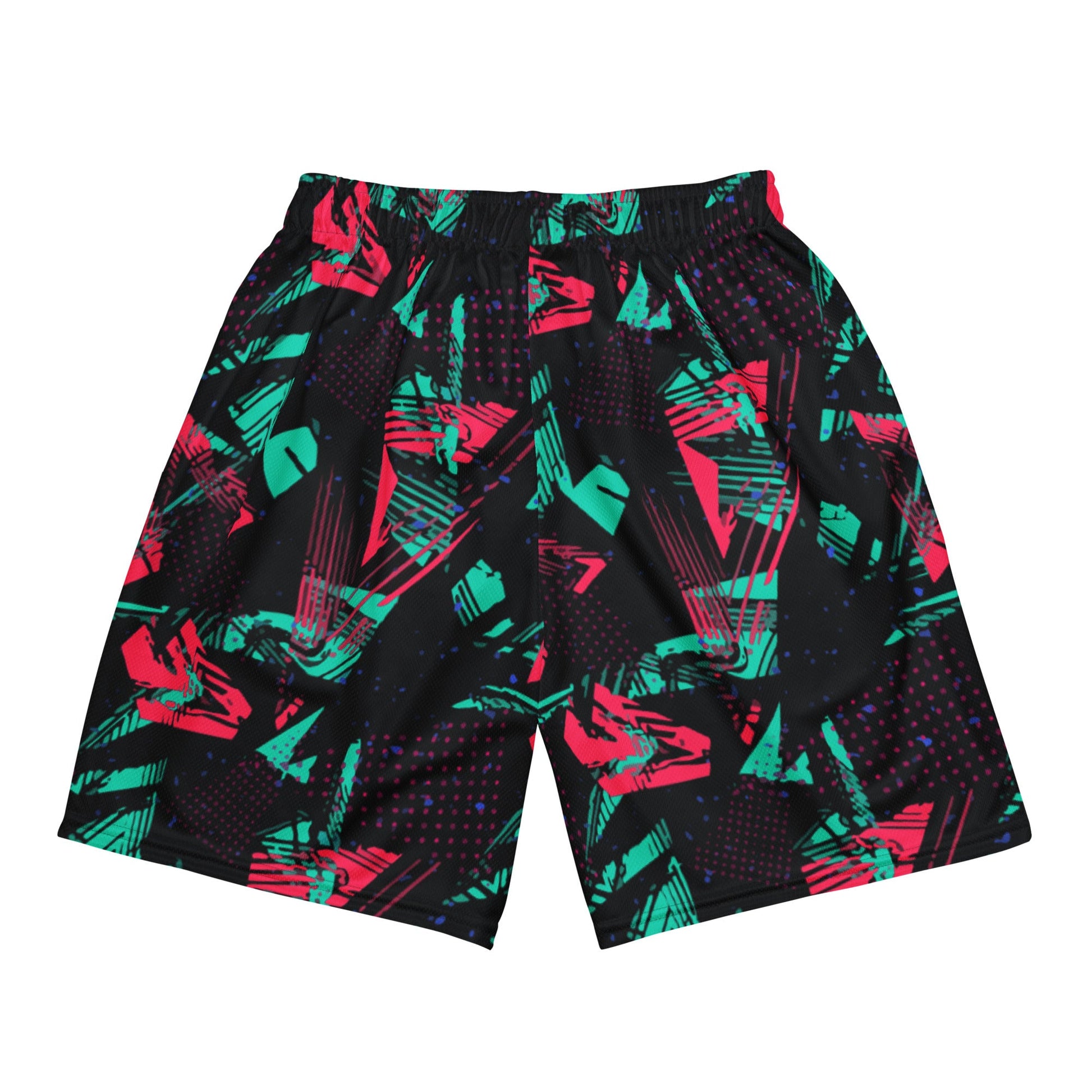 Neon Shatter CAMO Unisex Mesh Shorts