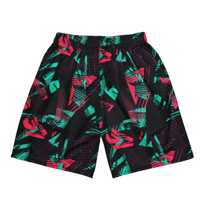 Neon Shatter CAMO Unisex Mesh Shorts