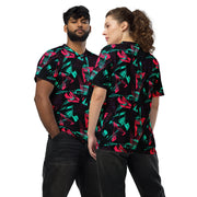 Neon Shatter CAMO Unisex Sports Jersey - 2XS