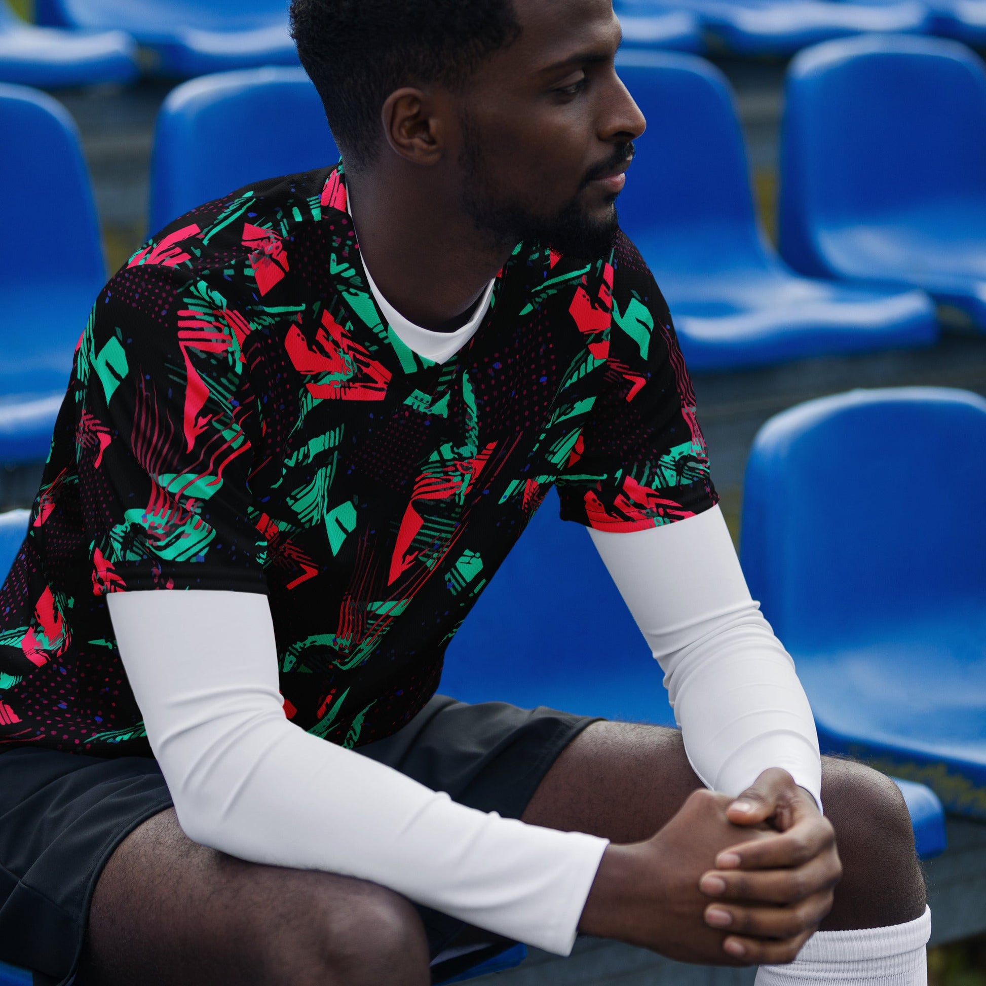 Neon Shatter CAMO Unisex Sports Jersey