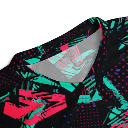 Neon Shatter CAMO Unisex Sports Jersey