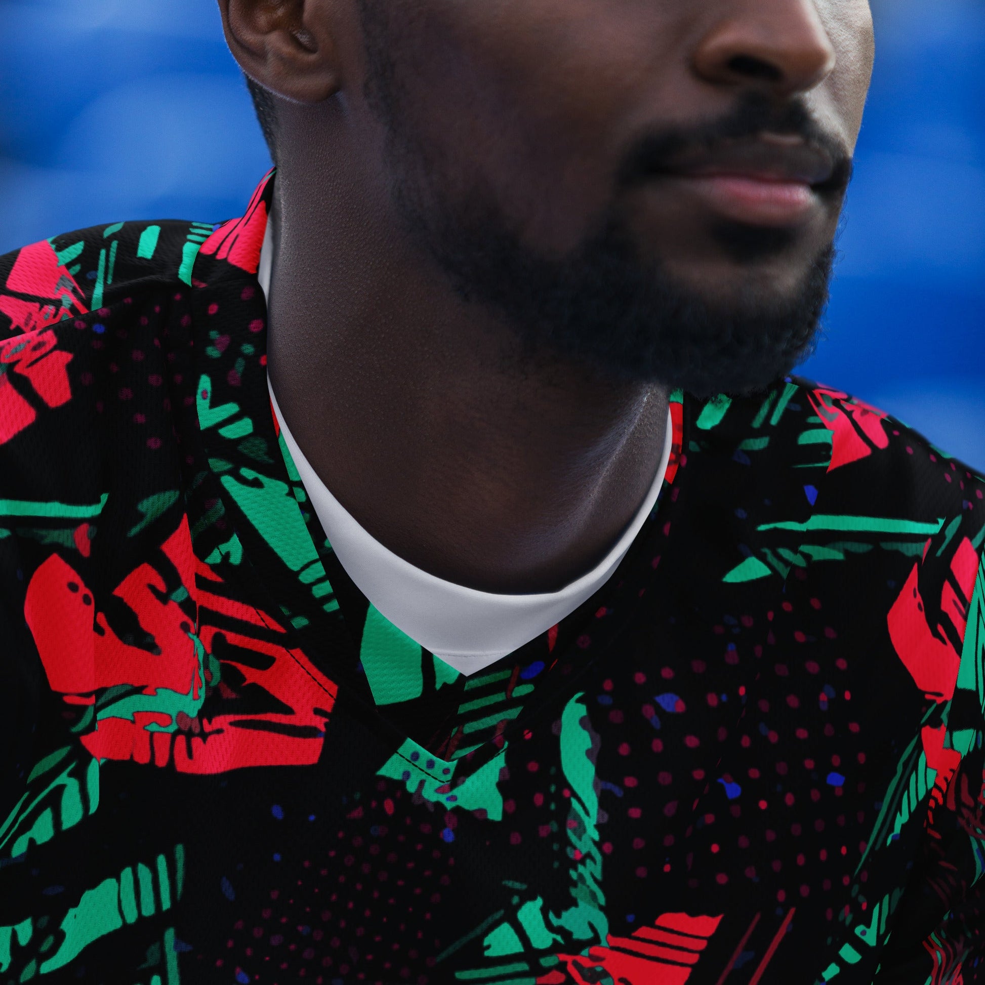 Neon Shatter CAMO Unisex Sports Jersey