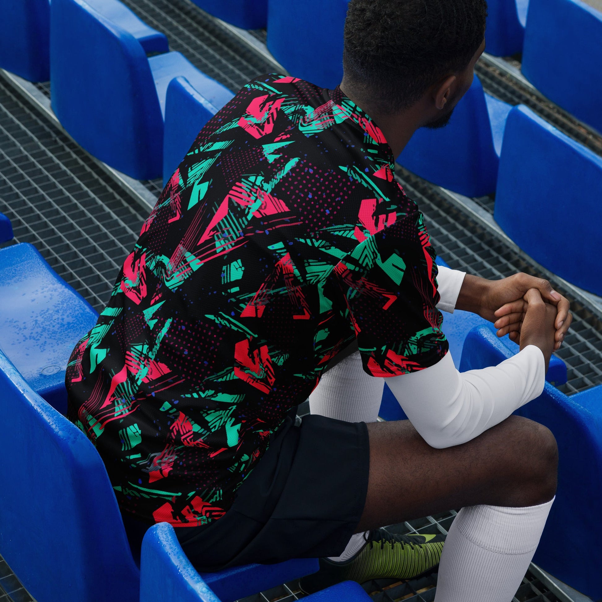 Neon Shatter CAMO Unisex Sports Jersey