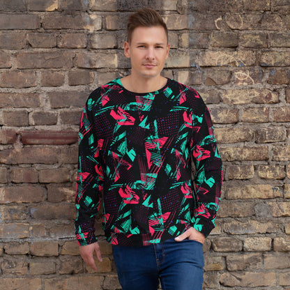 Neon Shatter CAMO Unisex Sweatshirt - 2XS