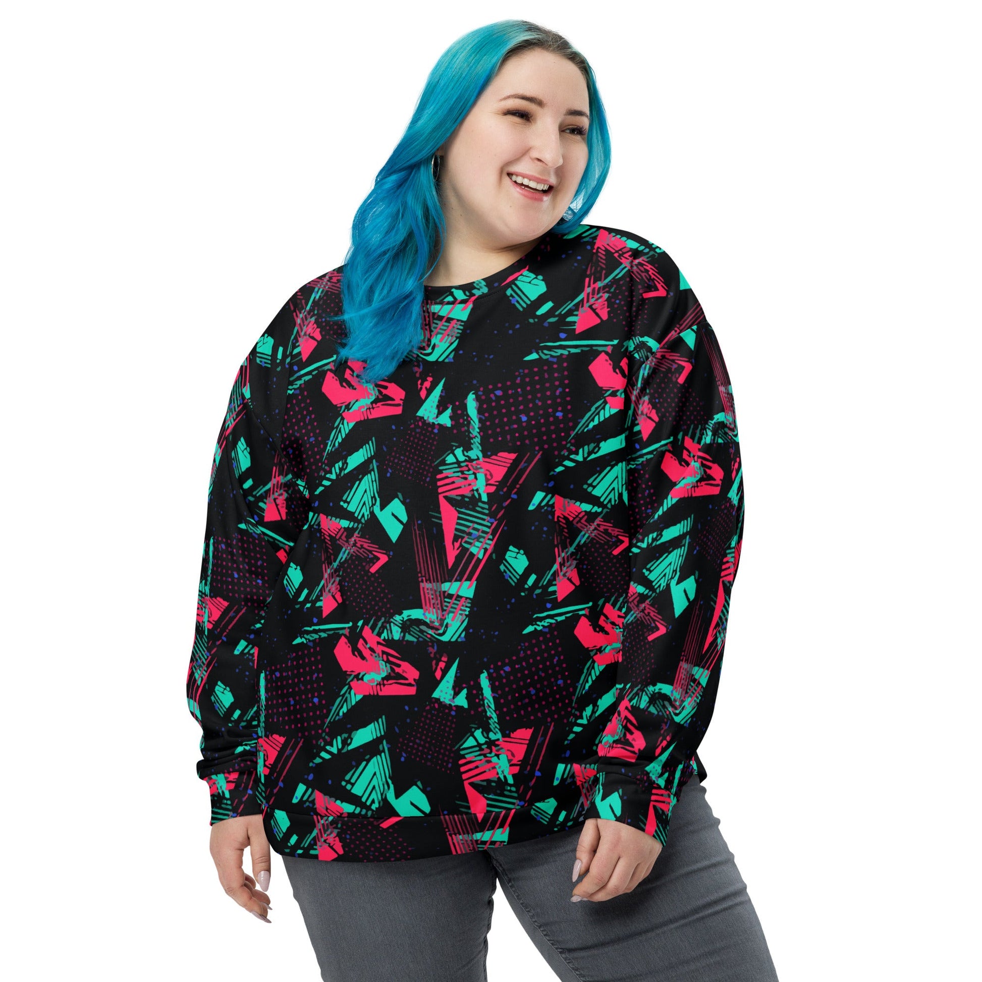 Neon Shatter CAMO Unisex Sweatshirt
