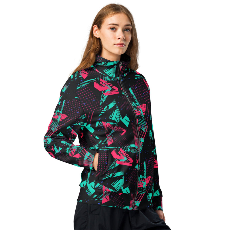 Neon Shatter CAMO Unisex Track Jacket