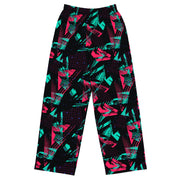 Neon Shatter CAMO Unisex Wide-Leg Leisure Pants - 2XS - Pant