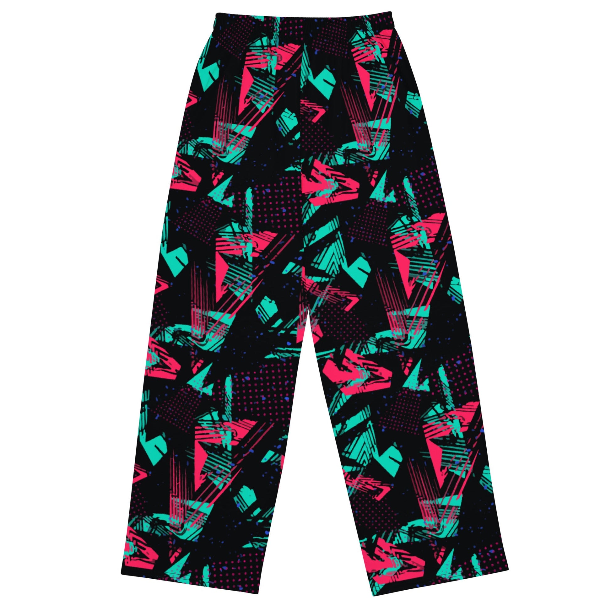 Neon Shatter CAMO Unisex Wide-Leg Leisure Pants