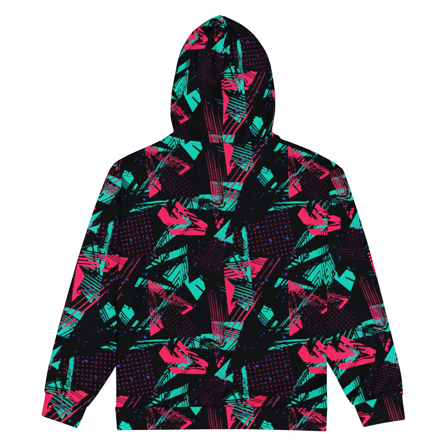 Neon Shatter CAMO Unisex Zip Hoodie