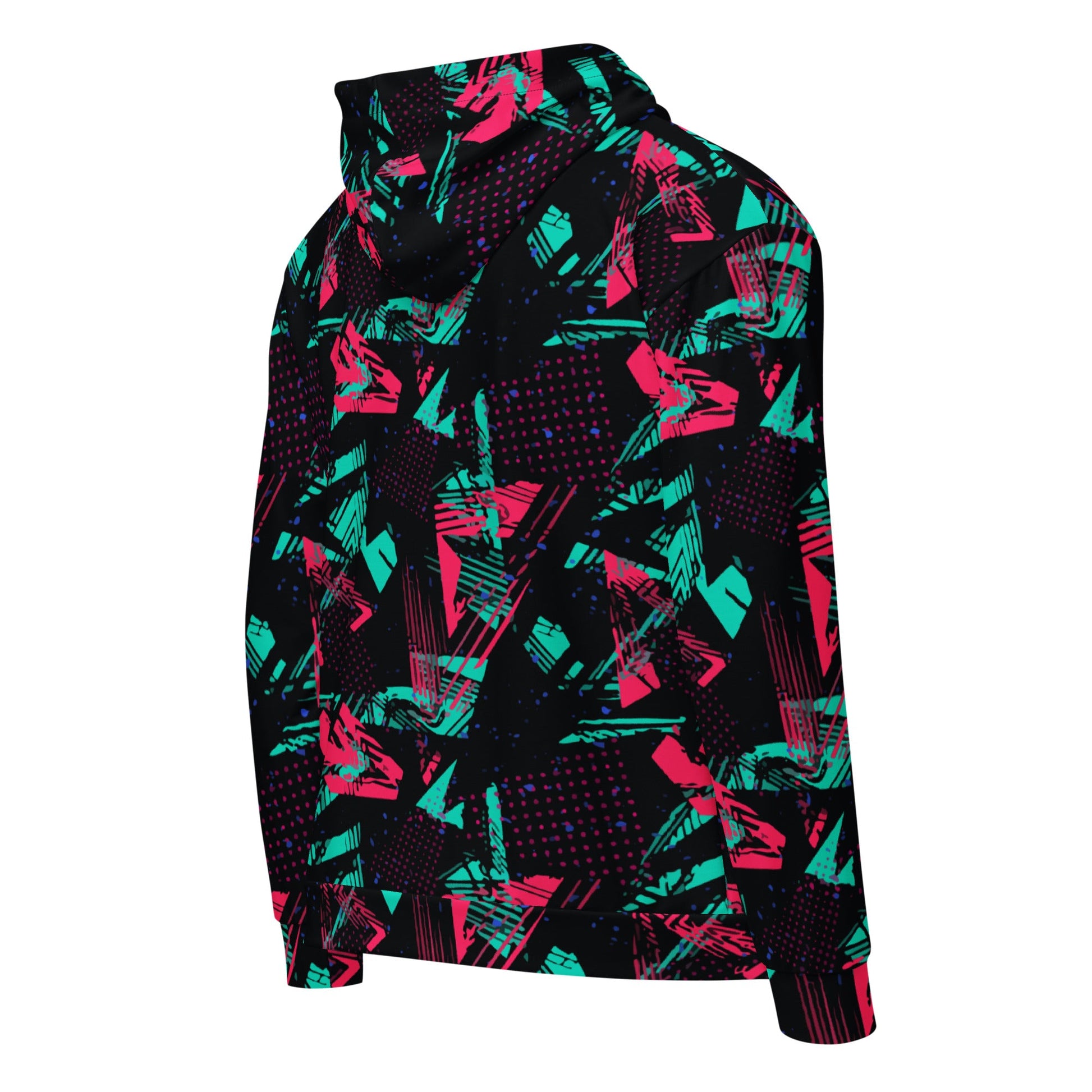 Neon Shatter CAMO Unisex Zip Hoodie