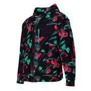 Neon Shatter CAMO Unisex Zip Hoodie