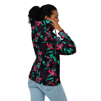 Neon Shatter CAMO Unisex Zip Hoodie