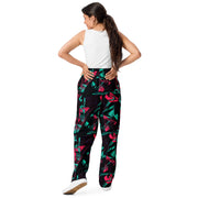 Neon Shatter CAMO Unisex Wide-Leg Joggers