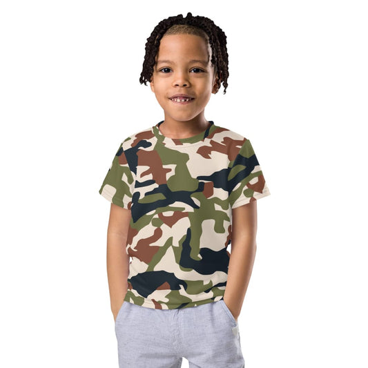 Nepal DPM 1990 CAMO Kids crew neck t-shirt - 2T - Crew Neck T-shirt