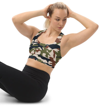 Nepal DPM 1990 CAMO Longline Sports Bra