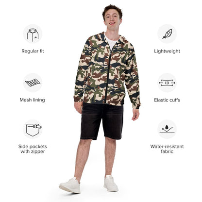 Nepal DPM 1990 CAMO Men’s windbreaker - Mens Windbreaker