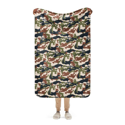 Nepal DPM 1990 CAMO Sherpa blanket - 37″×57″ - Sherpa Blanket