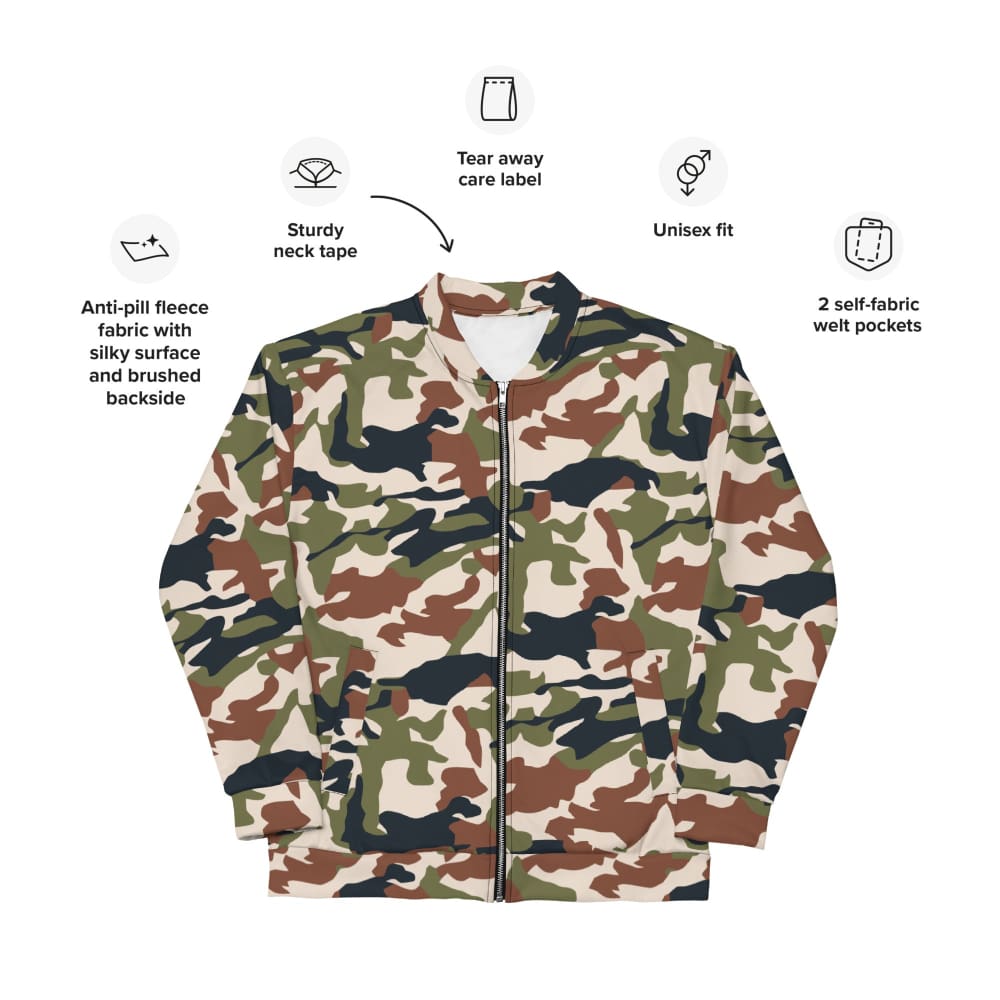 Nepal DPM 1990 CAMO Unisex Bomber Jacket