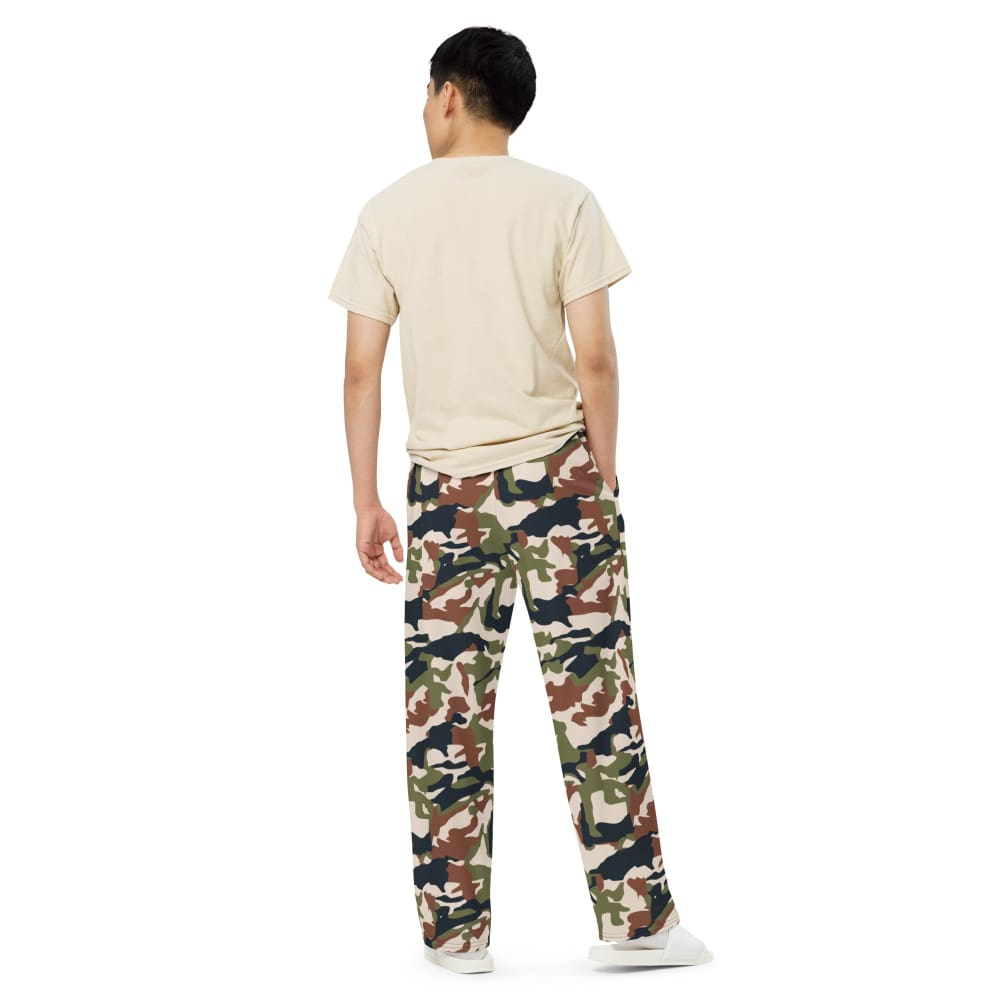 Nepal DPM 1990 CAMO unisex wide-leg pants