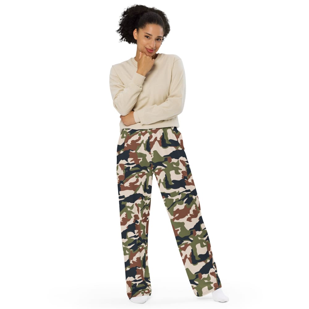 Nepal DPM 1990 CAMO unisex wide-leg pants