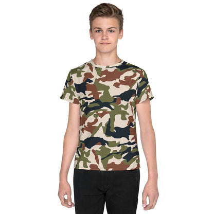 Nepal DPM 1990 CAMO Youth crew neck t-shirt - 8