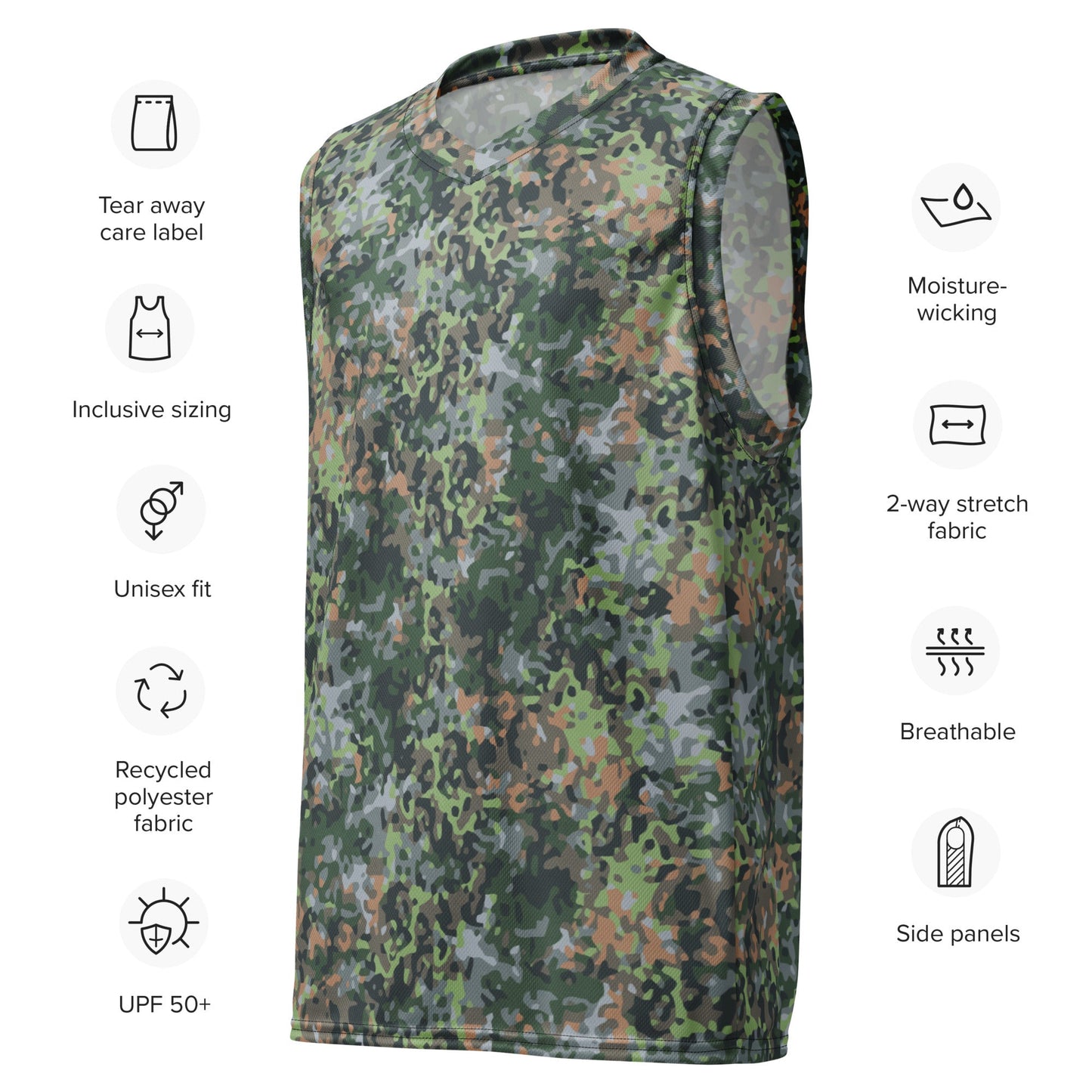 Netherlands Fractal Pattern (NFP) Green unisex basketball jersey Basketball Jerseys