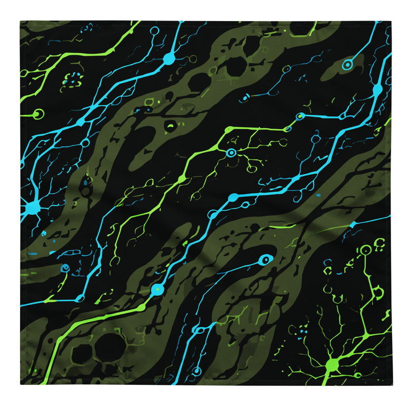 Neuro-Stripe Bio-Neural Night CAMO Bandana - L - Head