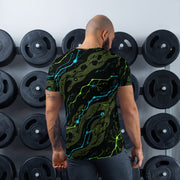 Neuro-Stripe Bio-Neural Night CAMO Mens Athletic T-Shirt - Shirt