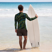 Neuro-Stripe Bio-Neural Night CAMO Mens Long-Sleeve Rash Guard - LS