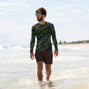 Neuro-Stripe Bio-Neural Night CAMO Mens Long-Sleeve Rash Guard - XS - LS