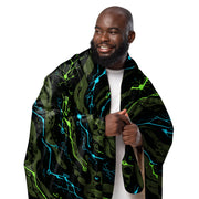 Neuro-Stripe Bio-Neural Night CAMO Sherpa Blanket