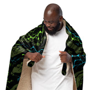 Neuro-Stripe Bio-Neural Night CAMO Sherpa Blanket